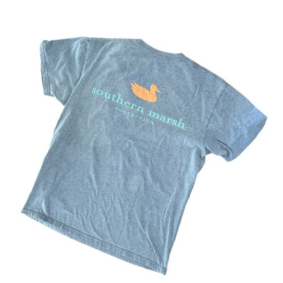 Southern Marsh Washed Authentic Tee Size Medium Preppy Pocket Tee Country Club - Picture 1 of 8